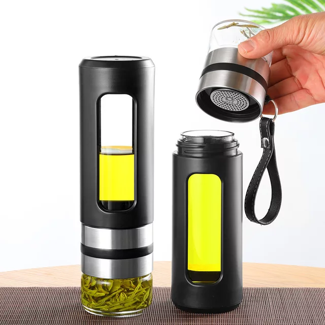 Portable Glass Infuser Tea Bottle