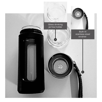 Portable Glass Infuser Tea Bottle