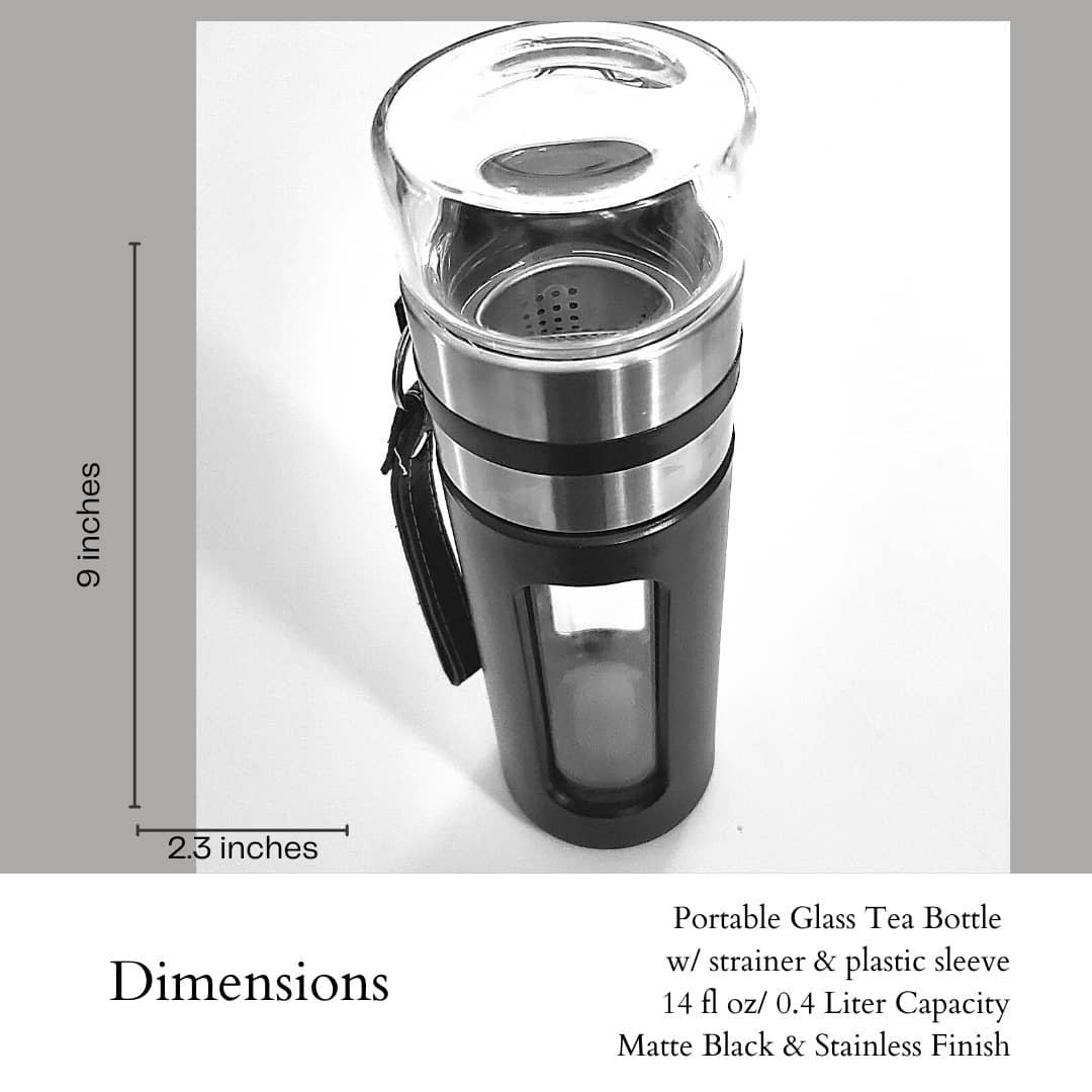 Portable Glass Infuser Tea Bottle